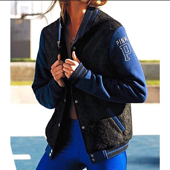 Victorias Secret Lace Letterman Jacket - Picture 3 of 10